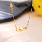 Personalizada Piedra de Nacimiento Pickleball Paddle Collar con Pickleball Charm Cumpleaños Aniversario Regalo para Mujeres