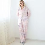 Personalizzato Nuvola di parole Unisex Set pigiama morbido a maniche lunghe con tasche e nome Regalo di compleanno per uomini e donne