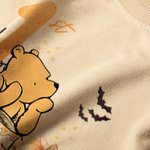 Personalized Pumpkin Classic Winnie the Pooh Long-sleeved Bodysuit with Name 1st Halloween Baby Shower Gift for Baby Newborn