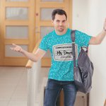 Personalizada Divertido cuaderno de composición Unisex Camiseta con nombre Grupo de disfraces Agradecimiento Halloween Navidad Regalo para el profesor