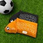 Personalized Multicolour Soccer Mom Dad Crewneck Sweatshirt Hoodie with 1 - 6 Kid Names Birthday Sports Event Cheer Accessories Gift for Family