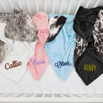 Couverture personnalisée en fourrure de vache avec nom Cadeau d'anniversaire de douche de bébé pour les nouveau-nés