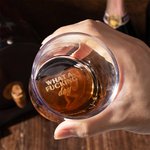 Personalized What A Fucking Day Old Fashioned Whiskey Rocks Glass with Engraved Text Funny Birthday Father's Day Retirement Gift for Men