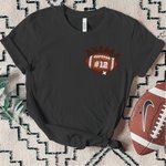 Personalized In My Football Mom Era Crew Neck Shirt Sweatshirt with Name and Number Multicolour Available Birthday Game Day Gift for Mom