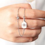 Personalizada Piedra de Nacimiento Pickleball Paddle Collar con Pickleball Charm Cumpleaños Aniversario Regalo para Mujeres