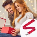 Cordino personalizzato per badge multicolore con nome orizzontale ricamato Accessori per il personale dell'ufficio Regalo di apprezzamento per l'inseg