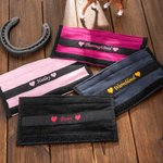 Gepersonaliseerde Zachte Halster Neusriem Beschermer met Geborduurde Naam en Haak en Lus Paardensport Accessoires Cadeau voor Paardenliefhebbers