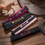 Gepersonaliseerde Zachte Halster Neusriem Beschermer met Geborduurde Naam en Haak en Lus Paardensport Accessoires Cadeau voor Paardenliefhebbers