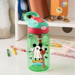 Personalized Cute Ghost Pumpkin Bat Design 16oz Kid Name Water Bottle with Silicone Straw and Handle Halloween Gift for Kids Boys Girls