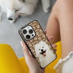 Personalised Multicolour Cute Paw Print Dog Cat Photo Phone Case for iPhone with Name Birthday Christmas Gift for Pet Lovers