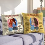 Personalizado To My Besties Inspiration Quote Throw Pillow Cover with Name Birthday Souvenir Gift for Sisters Friends