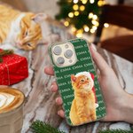 Personalized Oil Painting Dog Cat Photo Multicolour Slim Phone Case for iPhone with Repeating Names Birthday Christmas Gift for Pet Lovers