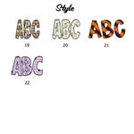 Personalized Crayon Flower Doodle Letters Acrylic Keychain with Name and Card Birthday Back to School Christmas Gift for Kids Teacher