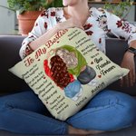 Personalizado To My Besties Inspiration Quote Throw Pillow Cover with Name Birthday Souvenir Gift for Sisters Friends