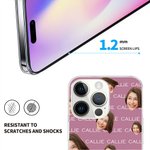 Personalized Multicolour Funny Face Slim Phone Case for iPhone with Name Birthday Anniversary Christmas Gift for Men Women