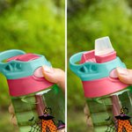 Personlig söt tecknad karaktär pumpa design 16oz vattenflaska med initialer och namn Halloween fest favoritgåva för barn