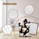 Cappello da cuoco personalizzato con foto del viso del bambino Set di guanti da forno e presine da cucina resistenti al calore Regalo di compleanno pe