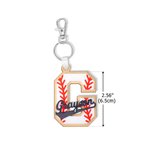 Personalized Baseball Design Initial Wooden Tag with Name Tournament Season Team Gift for Sports Lovers Athletes