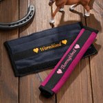 Gepersonaliseerde Zachte Halster Neusriem Beschermer met Geborduurde Naam en Haak en Lus Paardensport Accessoires Cadeau voor Paardenliefhebbers