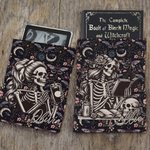 Funda para libros personalizada con diseño de esqueleto gótico y flores protector con nombre regalo de Halloween y Navidad para amantes de la lectura