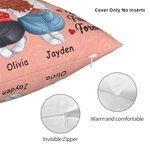 Personalizado To My Besties Inspiration Quote Throw Pillow Cover with Name Birthday Souvenir Gift for Sisters Friends