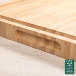 Gepersonaliseerde Naam Datum FSC Bamboo Gravure Charcuterie Snijplank met Sap Groove Bruiloft Housewarming Kerstcadeau voor Familie
