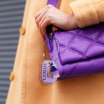 Personalised Double Layer Glitter Acrylic Bag Water Bottle Initial Name Tag Keychain with Colorful Tassel Birthday Christmas Gift for Women Girls