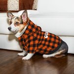 Personalized Classic Plaid Soft Warm Puppy Dog Hoodie Clothes with Name Birthday Christmas Gift for Pet Lover