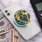 Personalised Acrylic Discipline Bulb Design Airbag Magsafe Phone Grip Stand Holder with Text School Badge Birthday Gift for University Student