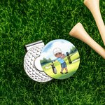 Personalized Cartoon Character Golf Ball Marker Magnetic Hat Clip with Name Birthday  Christmas Gift for Golf Player