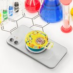 Personalised Acrylic Discipline Bulb Design Airbag Magsafe Phone Grip Stand Holder with Text School Badge Birthday Gift for University Student