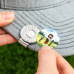 Personalized Cartoon Character Golf Ball Marker Magnetic Hat Clip with Name Birthday  Christmas Gift for Golf Player