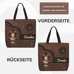 Personalisierte Retro Stil Katzenpfote Tragetasche mit Namen Große Kapazität Geburtstag Geschenk für Katzenliebhaber
