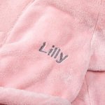 Henkilökohtainen Flush Baby kylpytakki pukeutuminen kaapu kirjailtu nimi pehmeä Super imukykyinen päivittäinen käyttö syntymäpäivä vauva suihku lahja vauva taapero