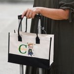 Sac en toile personnalisé avec initiales et nom Cadeau d'anniversaire de retraite pour Grand-mère Maman Femme âgée