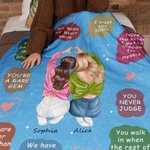 Personalized 10 Reasons Why You Are My Sister Soft Throw Blanket with Name Birthday Christmas Anniversary Gift for Besties Sister
