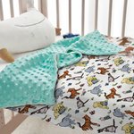 Personalized Cute Classic Winnie the Pooh Soft Baby Security Blanket with Dotted Backing and Embroidery Name Baby Shower Birthday Gift for Boys Girls