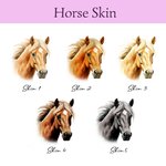 Gepersonaliseerde Geboorte Bloem Paard Geboortevlek Naam Grote Draagtas met Ritssluiting Verjaardag Kerstcadeau voor Vrouwen Paardenliefhebbers