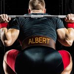 Cintura di sollevamento pesi in pelle regolabile personalizzata con testo Regalo di compleanno per la festa del papà per gli amanti del sollevamento p