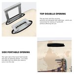 Personalised Watercolor Landmark Name Luggage Cover Fits 18-32 Inches Suitcase Travel Accessories Gift for Travel Lovers