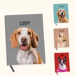 Personlig A5 anteckningsbok med namn Födelsedagspresent för husdjursälskare