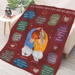 Personalized 10 Reasons Why You Are My Sister Soft Throw Blanket with Name Birthday Christmas Anniversary Gift for Besties Sister