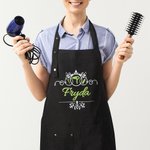 Gepersonaliseerde schaar haardroger kam verstelbare tekst barber schort met zak Kerst verjaardag Salon Gift voor kapper Hairstylist