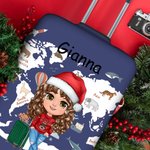 Gepersonaliseerde Cartoon Karakter Elastische Bagagehoes Beschermer Past 18-32 Inch Koffer Reis Accessoires Verjaardagscadeau voor Jongens Meisjes