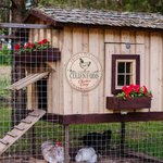 Personalized Rural Charm Wooden Chicken Coop Sign with Text Farm Decor Housewarming Gift for Chicken Enthusiasts