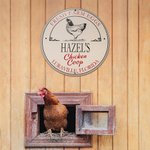 Personalized Rural Charm Wooden Chicken Coop Sign with Text Farm Decor Housewarming Gift for Chicken Enthusiasts