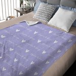 Personalisierte Liebe Herz Doppelnamen Initialen Multicolor Soft Warm Throw Decke Home Decor Verlobung Hochzeit Weihnachten Geschenk fot Paar