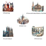 Boîte à Bijoux Personnalisée avec Nom et Point de Repère Accessoires de Voyage en Cuir PU Cadeau Anniversaire Noël pour Femmes