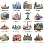 Boîte à Bijoux Personnalisée avec Nom et Point de Repère Accessoires de Voyage en Cuir PU Cadeau Anniversaire Noël pour Femmes