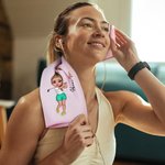 Personalizada Nacimiento Flor Caricatura Personaje Absorbente Waffle Toalla de Golf con Nombre y Clip para Colgar Accesorios Deportivos Regalo para Jugador de Golf